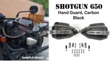 Fit For Royal Enfield Shotgun 650 Carbon Black Color Hand Guard Kit - SPAREZO